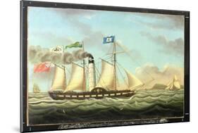 The Steam Packet 'saint Patrick' on the Liverpool to Dublin Run, 1827-Miles Walters-Mounted Giclee Print