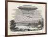 The Steam-Powered Dirigible of Henry Giffard-null-Framed Art Print