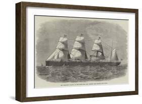 The Steam-Ship Atlantic, of the White Star Line, Wrecked Near Halifax, Nova Scotia-J. Wells-Framed Giclee Print