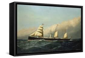 The Steam Ship Jan Breydel, 1882-Antonio Jacobsen-Framed Stretched Canvas