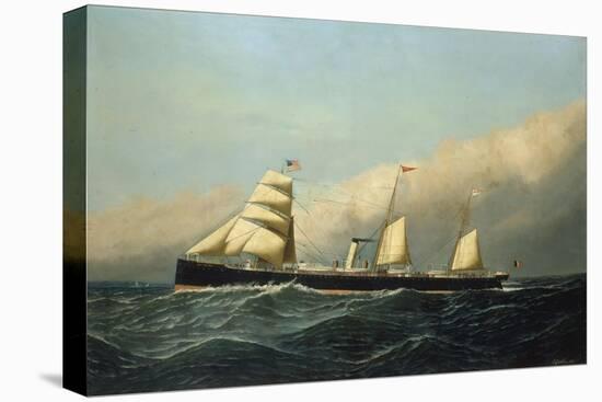 The Steam Ship Jan Breydel, 1882-Antonio Jacobsen-Stretched Canvas