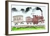 The Steam Train, Part I, 1952-George Adamson-Framed Giclee Print