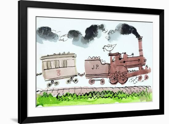 The Steam Train, Part I, 1952-George Adamson-Framed Giclee Print