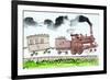 The Steam Train, Part I, 1952-George Adamson-Framed Giclee Print