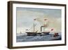 The Steam Tug 'Alfred' Off Tynemouth, C.1856-John Scott-Framed Giclee Print