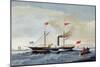 The Steam Tug 'Alfred' Off Tynemouth, C.1856-John Scott-Mounted Giclee Print