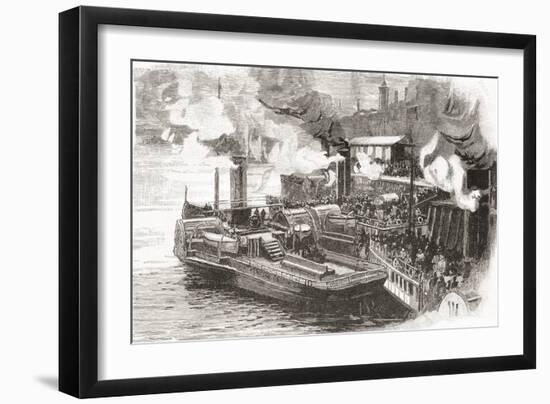 The Steamboat Quay at the Broomielaw-null-Framed Giclee Print