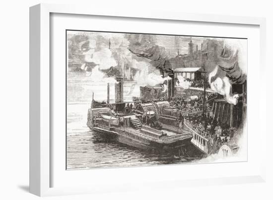 The Steamboat Quay at the Broomielaw-null-Framed Giclee Print