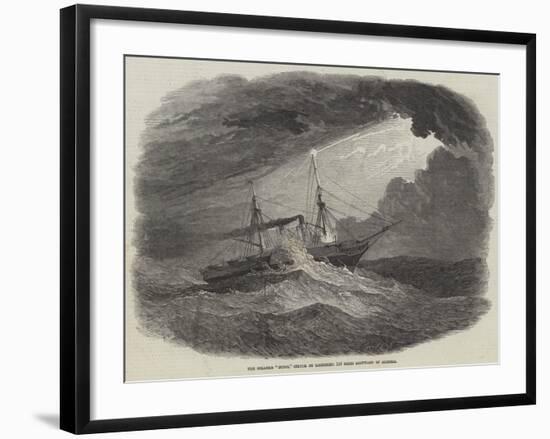 The Steamer Indus, Struck by Lightning 110 Miles Eastward of Algeria-null-Framed Giclee Print