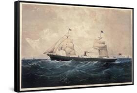 The Steamer Manhattan-null-Framed Stretched Canvas