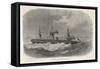 The Steamship City of Boston Which Went Missing During a Journey from Halifax to Liverpool in 1870-null-Framed Stretched Canvas