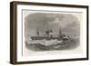 The Steamship City of Boston Which Went Missing During a Journey from Halifax to Liverpool in 1870-null-Framed Art Print