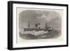 The Steamship City of Boston Which Went Missing During a Journey from Halifax to Liverpool in 1870-null-Framed Art Print