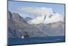 The steamship TSS Earnslaw on Lake Wakatipu, clouds over Walter Peak, Queenstown, Queenstown-Lakes -Ruth Tomlinson-Mounted Photographic Print