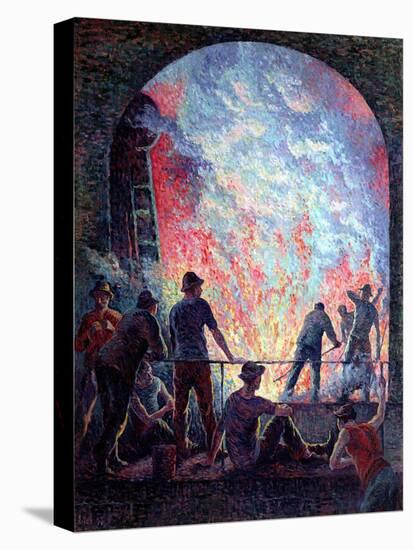 The Steel Works, 1895-Maximilien Luce-Stretched Canvas