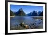 The Steep Cliffs of Milford Sound-Michael-Framed Photographic Print