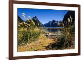 The Steep Cliffs of Milford Sound-Michael-Framed Photographic Print