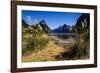 The Steep Cliffs of Milford Sound-Michael-Framed Photographic Print