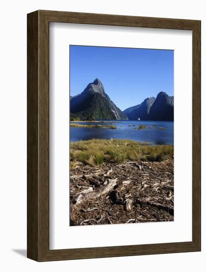 The Steep Cliffs of Milford Sound-Michael-Framed Photographic Print