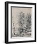 'The Steeple of Saint-Nicolas-Les-Arras', c.1870s, (1946)-Jean-Baptiste-Camille Corot-Framed Giclee Print