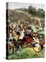 The Steeplechase-Carlo Wostry-Stretched Canvas