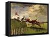 The Steeplechasers-Jacques-emile Blanche-Framed Stretched Canvas