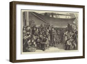 The Steerage of a North German Lloyd's Atlantic Steam-Ship-Matthew White Ridley-Framed Giclee Print