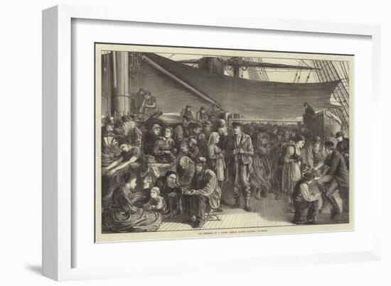 The Steerage of a North German Lloyd's Atlantic Steam-Ship-Matthew White Ridley-Framed Giclee Print