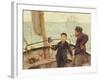 The Steering Lesson-Henry Scott Tuke-Framed Giclee Print