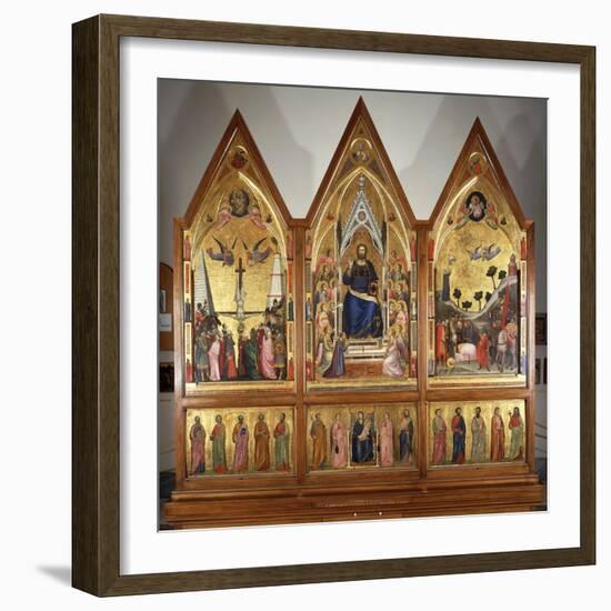 The Stefaneschi Triptych, Front, Circa 1320-Giotto di Bondone-Framed Giclee Print