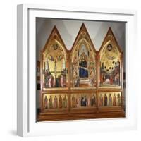 The Stefaneschi Triptych, Front, Circa 1320-Giotto di Bondone-Framed Giclee Print