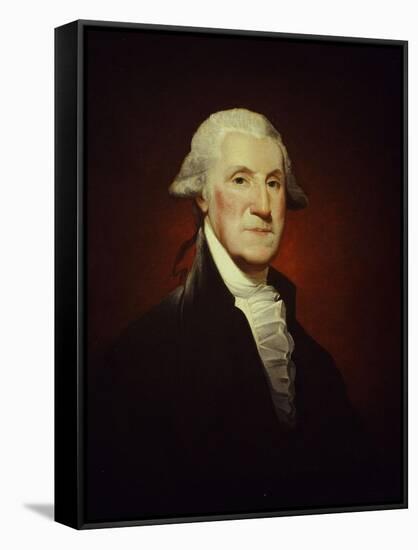 The Steigerwalt-Parker-Hart Portrait of George Washington-Gilbert Stuart-Framed Stretched Canvas
