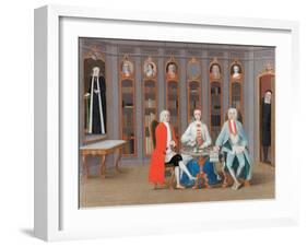 The Stenbock family in Their Library at Rånäs, c.1740-Carl Fredrik Svan-Framed Giclee Print