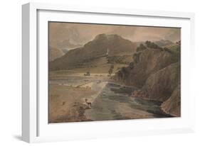 'The stepping stones on the Wharfe, above Bolton Abbey, Yorkshire', 1801-Thomas Girtin-Framed Giclee Print