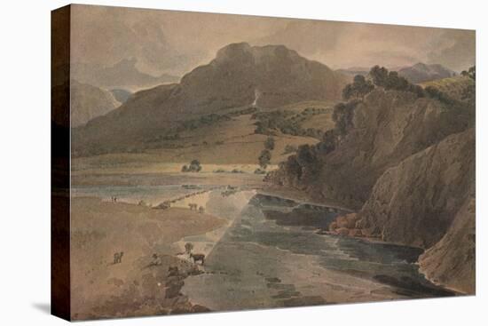 'The stepping stones on the Wharfe, above Bolton Abbey, Yorkshire', 1801-Thomas Girtin-Stretched Canvas