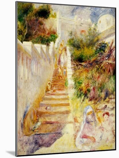 The Steps, Algiers, C.1882-Pierre-Auguste Renoir-Mounted Giclee Print