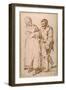 The Steps of an Elderly Peasant Guided by His Wife (Pen and Ink with Chalk on Paper)-Joos Van craesbeeck-Framed Giclee Print