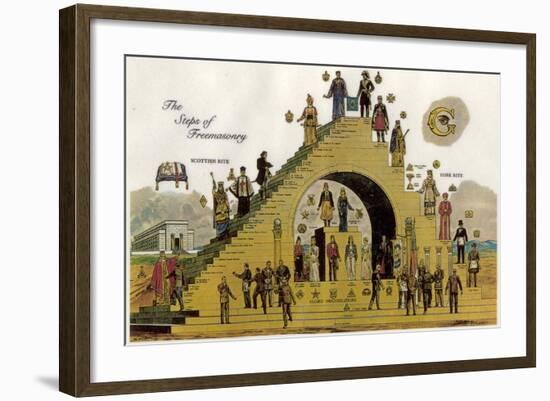 The Steps of Freemasonry-null-Framed Giclee Print