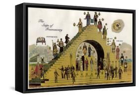 The Steps of Freemasonry-null-Framed Stretched Canvas