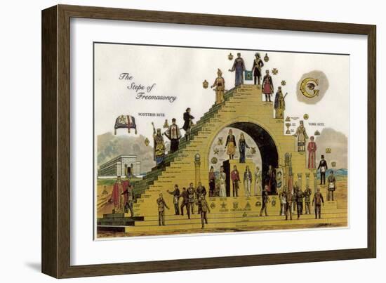 The Steps of Freemasonry-null-Framed Giclee Print