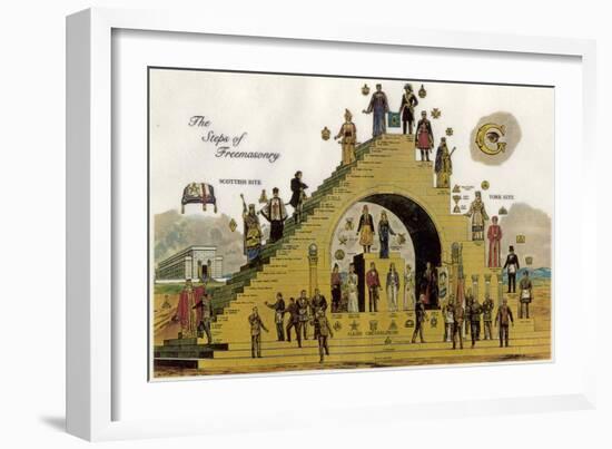 The Steps of Freemasonry-null-Framed Giclee Print