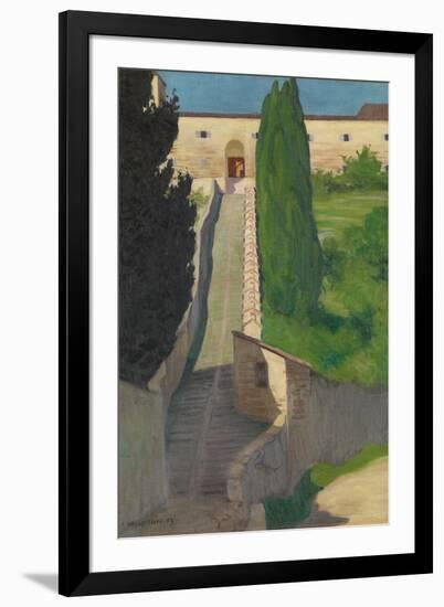 The Steps of the Convent of San Marco, Perugia, 1913-Félix Vallotton-Framed Giclee Print