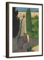 The Steps of the Convent of San Marco, Perugia, 1913-Félix Vallotton-Framed Giclee Print