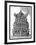 The Stern of a British Warship Showing the British Coat of Arms-Charles Tomkins-Framed Art Print