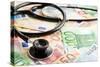 The Stethoscope and the Euro Banknotes-jirkaejc-Stretched Canvas