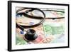 The Stethoscope and the Euro Banknotes-jirkaejc-Framed Photographic Print