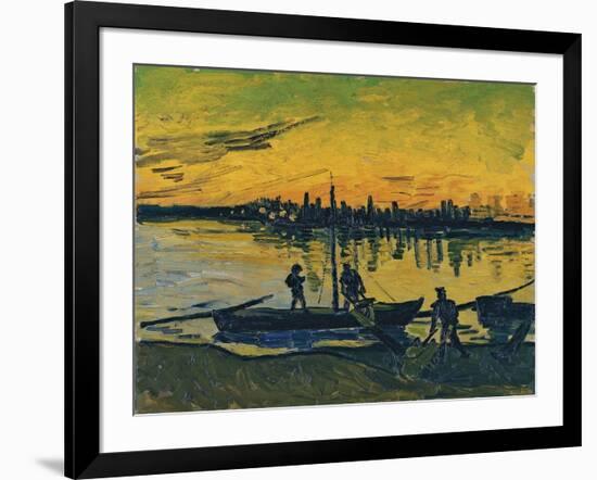 The Stevedores in Arles, 1888-Vincent van Gogh-Framed Giclee Print