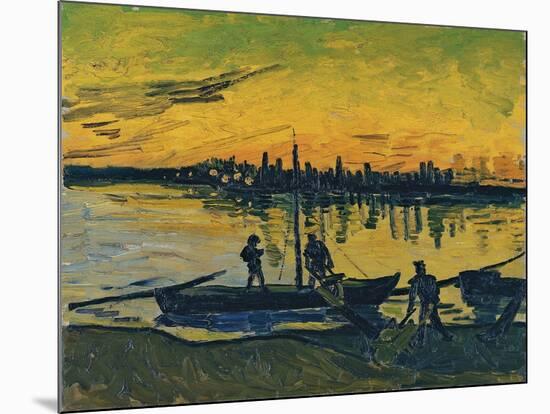 The Stevedores in Arles, 1888-Vincent van Gogh-Mounted Giclee Print