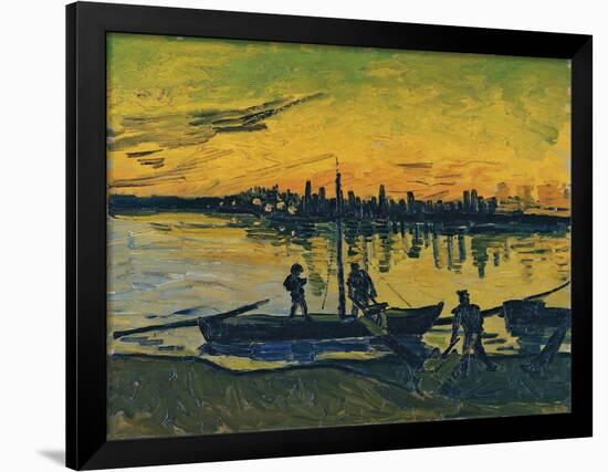 The Stevedores in Arles, 1888-Vincent van Gogh-Framed Giclee Print