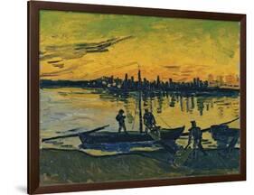 The Stevedores in Arles, 1888-Vincent van Gogh-Framed Giclee Print